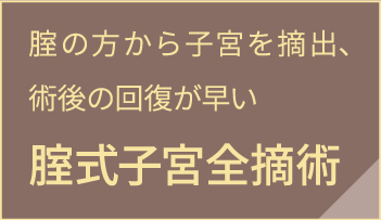 腟の方から子宮を摘出、術後の回復が早い腟式子宮全摘術